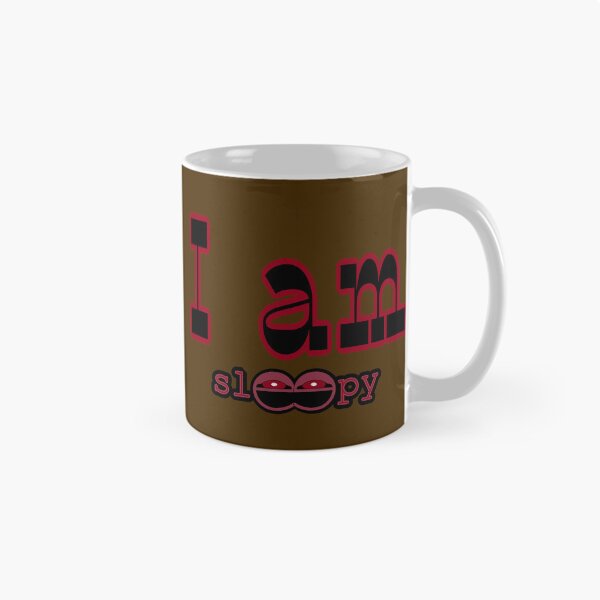 Item preview, I Am Sleepy - Tired Eyes Typography Relatable Quote designed and sold by Ihor Ivanov.