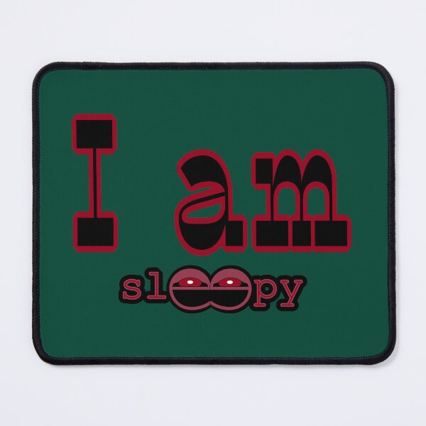 Item preview, I Am Sleepy - Tired Eyes Typography Relatable Quote designed and sold by Ihor Ivanov.