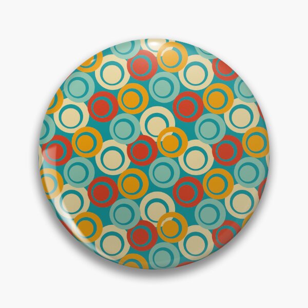 Item preview, Colourful Circles 96 in a turquoise background designed and sold by StefanStudioArt.