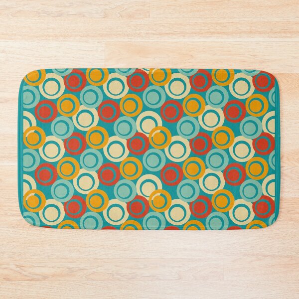 Item preview, Colourful Circles 96 in a turquoise background designed and sold by StefanStudioArt.