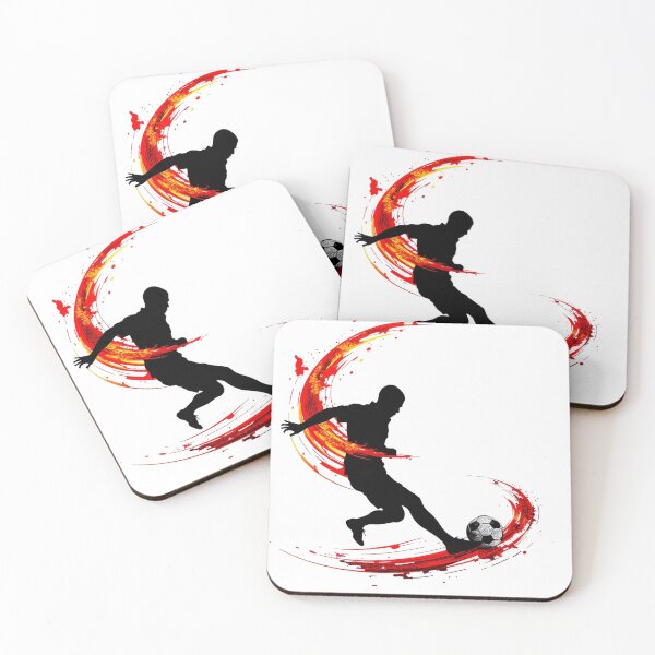 Item preview, Dynamic Soccer Strike Abstract Silhouette Action Art designed and sold by PMTaurus.