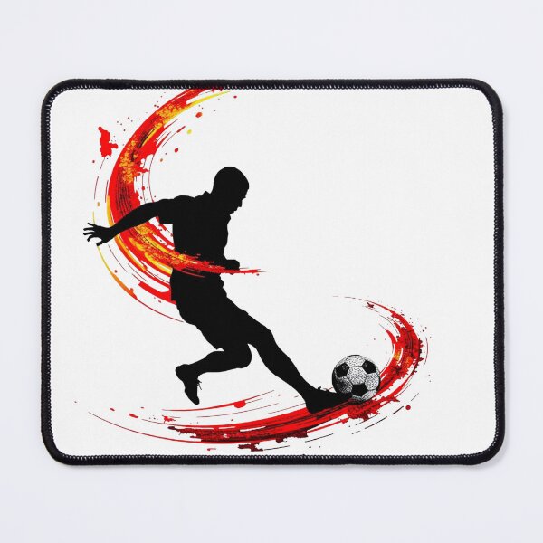 Item preview, Dynamic Soccer Strike Abstract Silhouette Action Art designed and sold by PMTaurus.