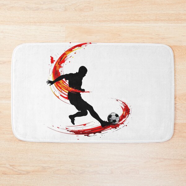 Item preview, Dynamic Soccer Strike Abstract Silhouette Action Art designed and sold by PMTaurus.