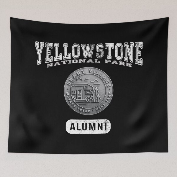 Item preview, GRANT VILLAGE ALUMNI, Yellowstone National Park (for dark items) designed and sold by SmyrnaBuffalo.