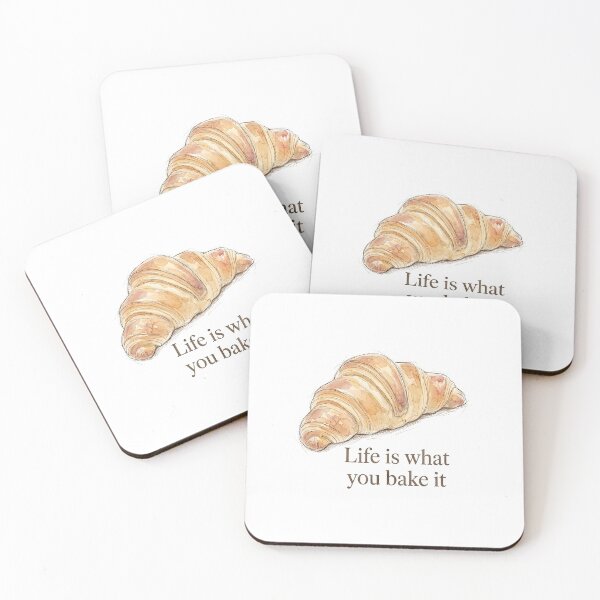 Item preview, Life is What You Bake It – Elegant Croissant Bakery Aesthetic designed and sold by Verycutethings.