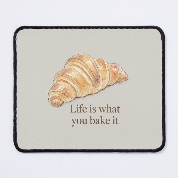 Item preview, Life is What You Bake It – Elegant Croissant Bakery Aesthetic designed and sold by Verycutethings.