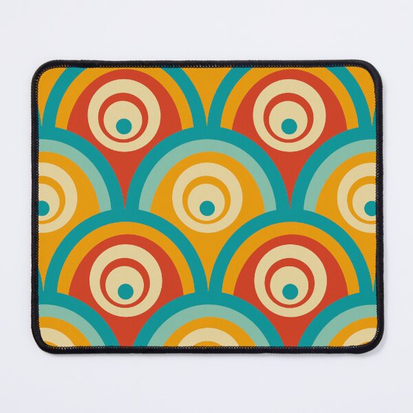 Item preview, Seventies arcade pattern in red and yellow  designed and sold by StefanStudioArt.
