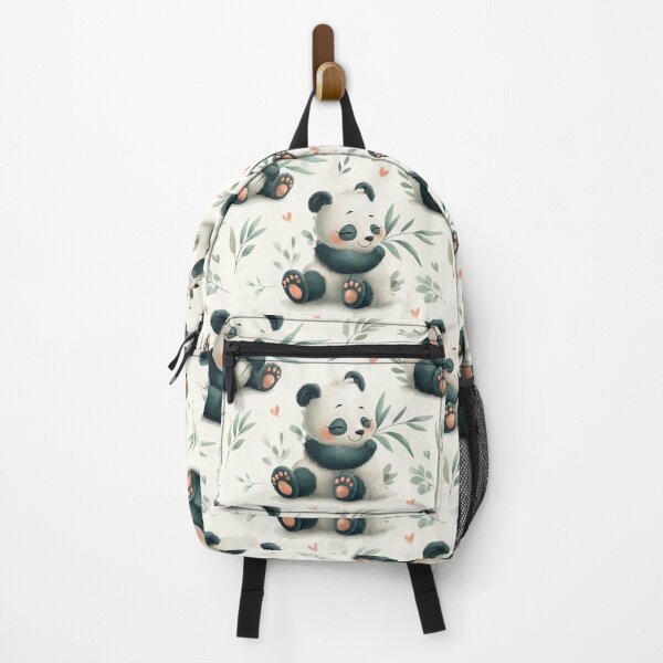 Item preview, Cute Panda Bamboo Pattern designed and sold by MegaNovaArt.