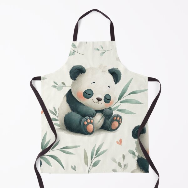 Item preview, Cute Panda Bamboo Pattern designed and sold by MegaNovaArt.