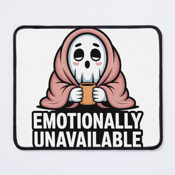 Item preview, Emotionally Unavailable Cozy Ghost designed and sold by PrintologyAura.