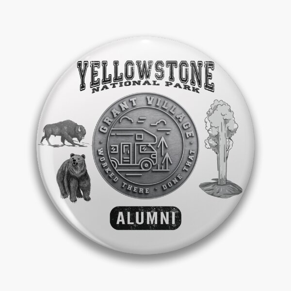 Item preview, GRANT VILLAGE ALUMNI, Yellowstone National Park (for light items) designed and sold by SmyrnaBuffalo.