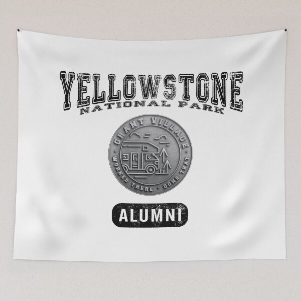 Item preview, GRANT VILLAGE ALUMNI, Yellowstone National Park (for light items) designed and sold by SmyrnaBuffalo.