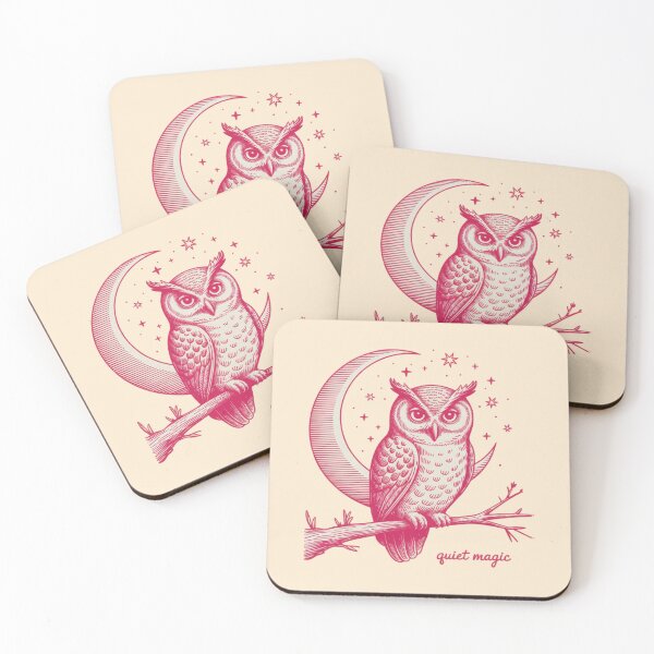 Item preview, Moonlit Owl on a Branch - Quiet Magic designed and sold by 123ks.