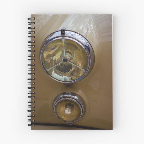 Item preview, Vintage Classic Car Headlights Close-Up On Beige Chrome Body Showing Retro Automotive Detail And Elegance designed and sold by Nmallia.
