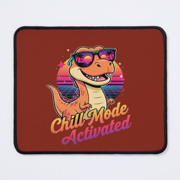 Item preview, Chill Mode Dinosaur Retro Sunset Vibes designed and sold by PrintBreeze.