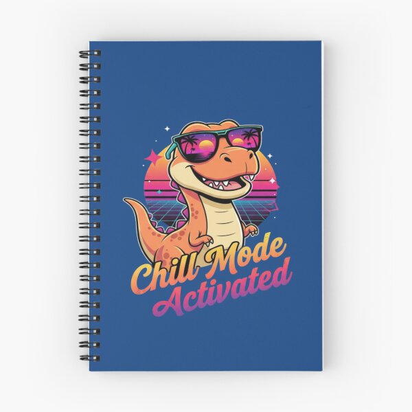 Item preview, Chill Mode Dinosaur Retro Sunset Vibes designed and sold by PrintBreeze.