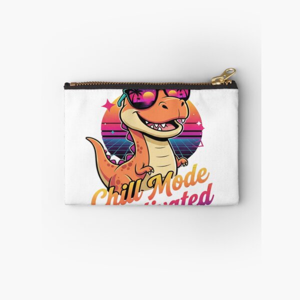 Item preview, Chill Mode Dinosaur Retro Sunset Vibes designed and sold by PrintBreeze.