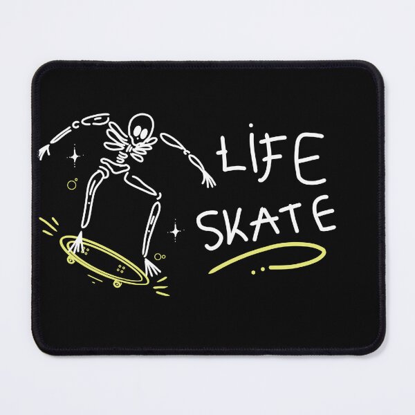 Item preview, Life Skate Skull Line Art designed and sold by ZwoToopia.