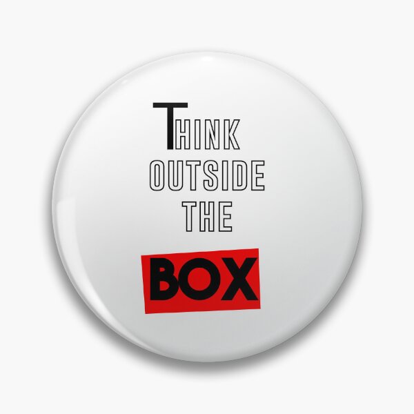 Item preview, Think Outside The Box Typography Design designed and sold by zaza100.