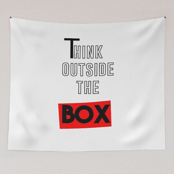 Item preview, Think Outside The Box Typography Design designed and sold by zaza100.