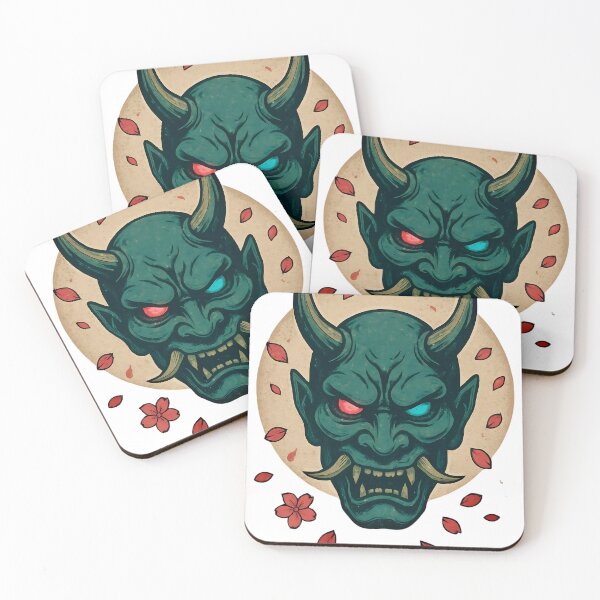 Item preview, Hannya Oni Mask – Japanese Demon Sakura Moon Art designed and sold by kaxymax.