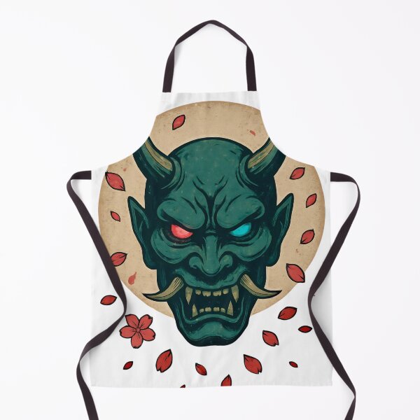 Item preview, Hannya Oni Mask – Japanese Demon Sakura Moon Art designed and sold by kaxymax.
