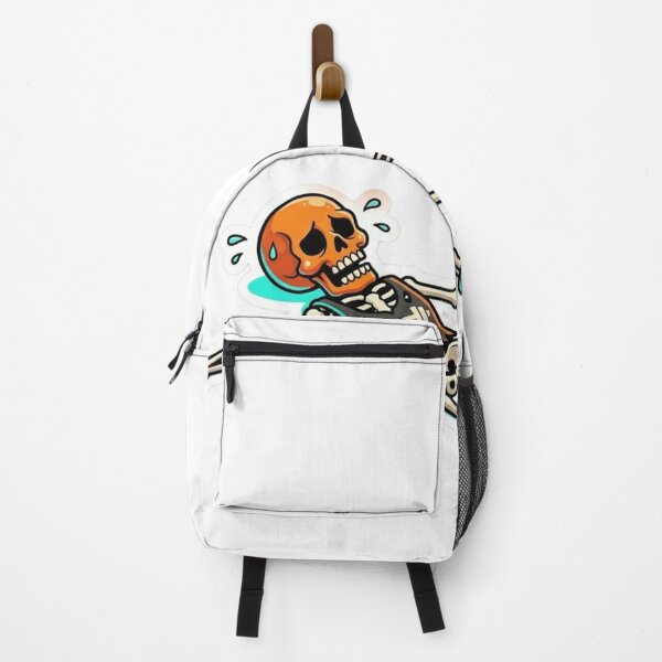 Item preview, Funny Tired Skeleton After Gym Workout Exhausted Fitness Sticker designed and sold by JeevanStickers.