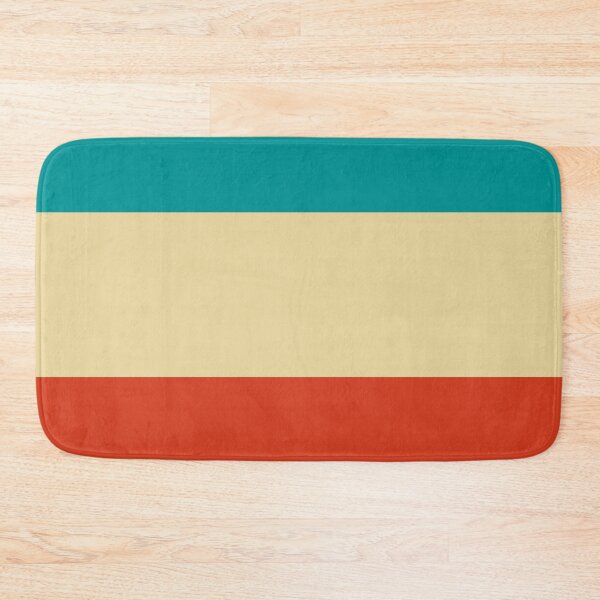 Item preview, Large stripes in burned orange, beige and turquoise designed and sold by StefanStudioArt.