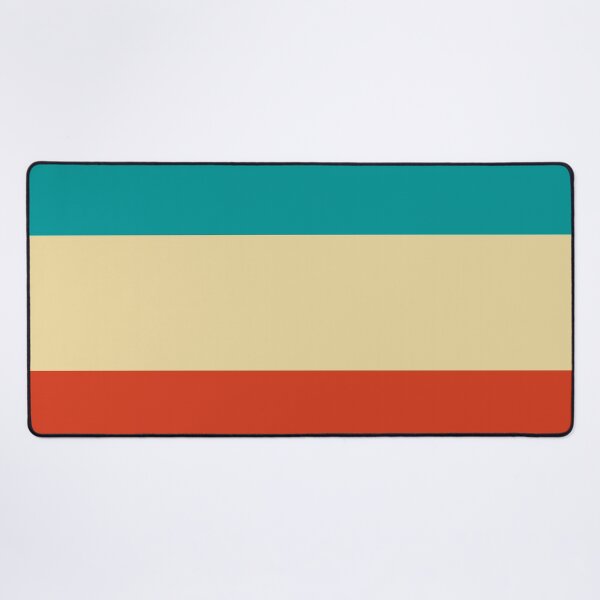 Item preview, Large stripes in burned orange, beige and turquoise designed and sold by StefanStudioArt.