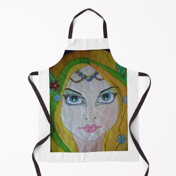 Item preview, Original Watercolor Boho Goddess Portrait Painting  designed and sold by Tulip1358.