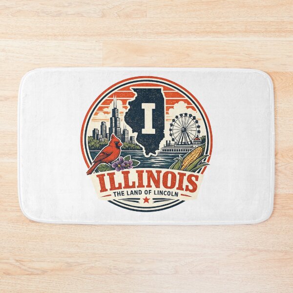 Item preview, Illinois State Print Logo / Illinois Pride designed and sold by Thehatinthecat.