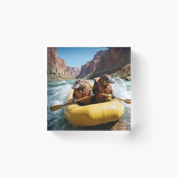 Artikelvorschau, Schnabeltiere beim Rafting auf dem Colorado River entworfen und verkauft von Tridentulus.