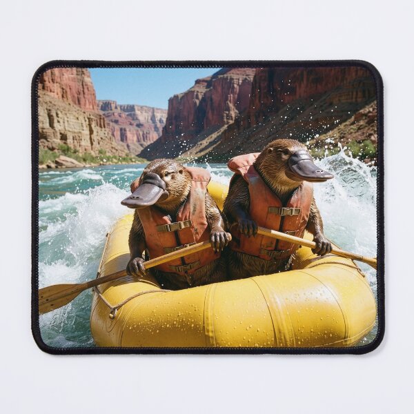 Item preview, Platypuses Rafting the Colorado River designed and sold by Tridentulus.