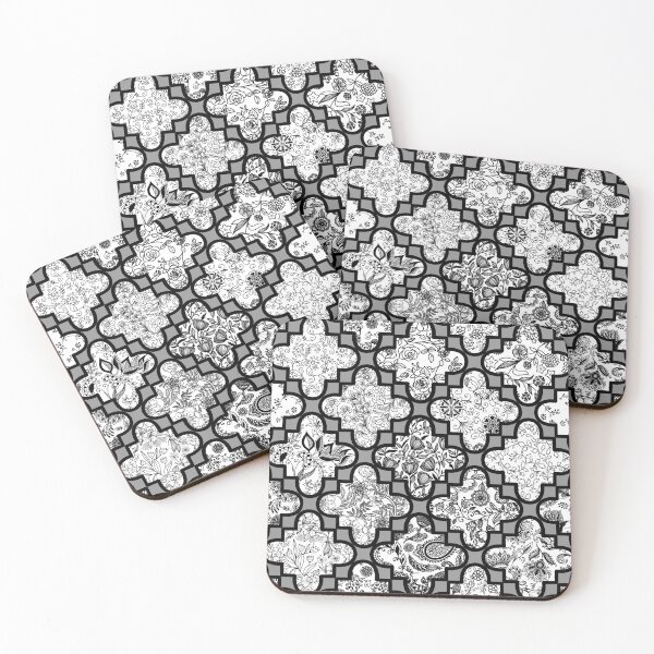 Item preview, Seamless Quaterfoil Floral Pattern designed and sold by paperandp!xels.