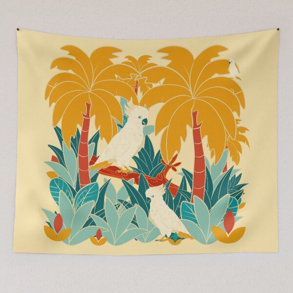 Item preview, Retro Tropical Pattern E8 – Vintage nature Design  designed and sold by StefanStudioArt.