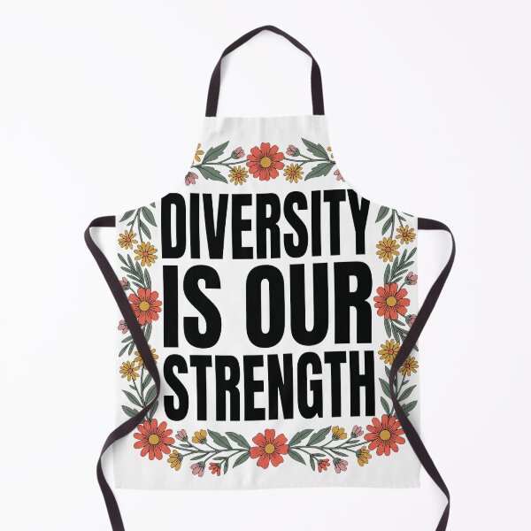 Item preview, Diversity Is Our Strength Retro Floral Frame designed and sold by IsDesignHub.