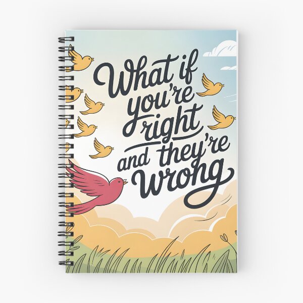 Item preview, What If You’re Right and They’re Wrong Bird Motivation designed and sold by JulyClub.