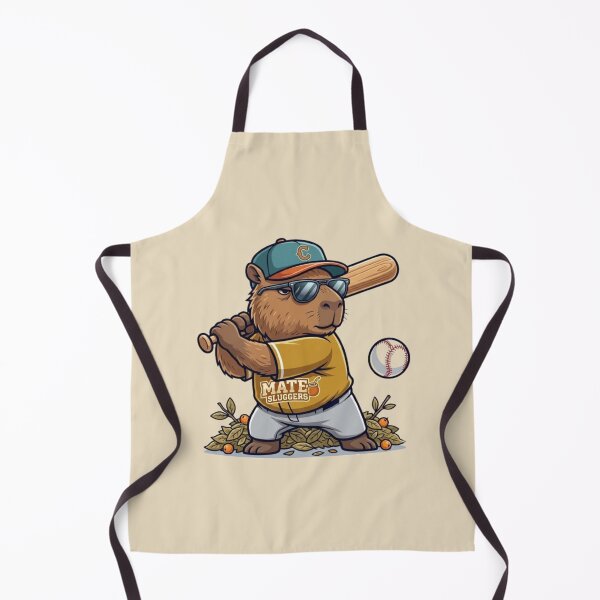 Item preview, Baseball Capybara – Funny Sports Mascot Art designed and sold by Dogandesighn.
