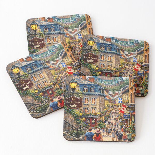 Item preview, Old Quebec Summer Stroll designed and sold by JcAbstractArt.