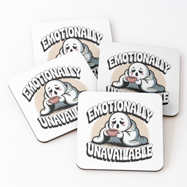 Item preview, Emotionally Unavailable Cozy Ghost designed and sold by PrintologyAura.
