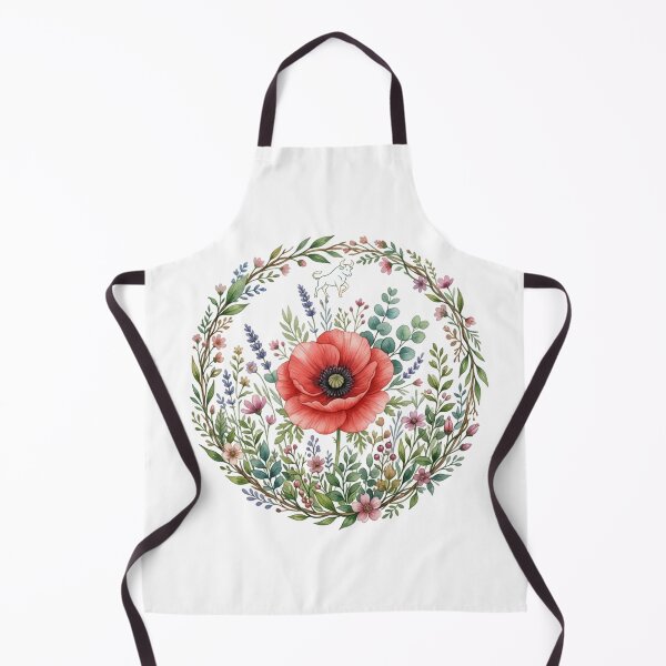 Item preview, Taurus Celestial Botanical - Red Poppy Floral Wreath designed and sold by MoonSoul Studio.