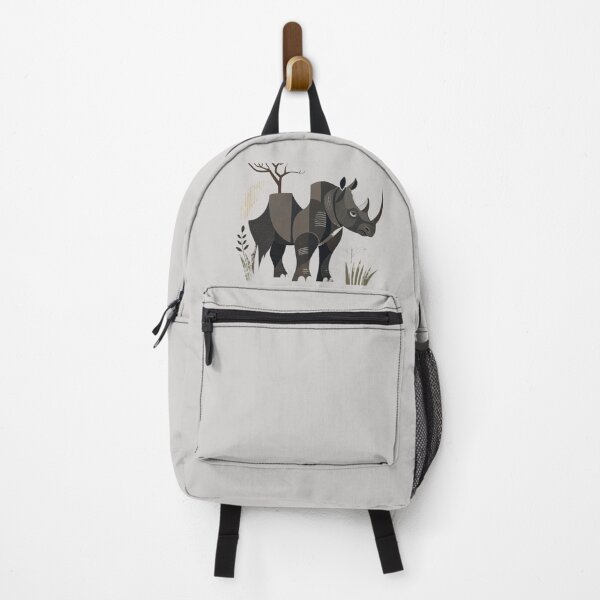 Item preview, Geometric Rhino Black in African Savannah designed and sold by DarVibe Designs.