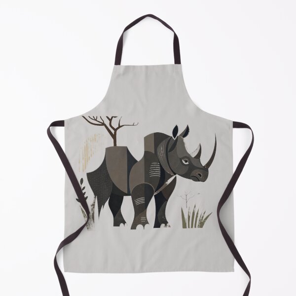 Artikelvorschau, Geometrisches Rhino Black in der afrikanischen Savanne entworfen und verkauft von DarVibe Designs.