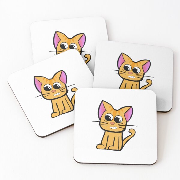 Item preview, Nervous Little Kitten – Cute Cat Character Art designed and sold by davidmalec.