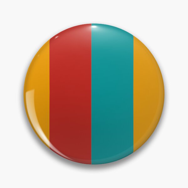 Item preview, Large stripes in turquoise, yellow and red designed and sold by StefanStudioArt.