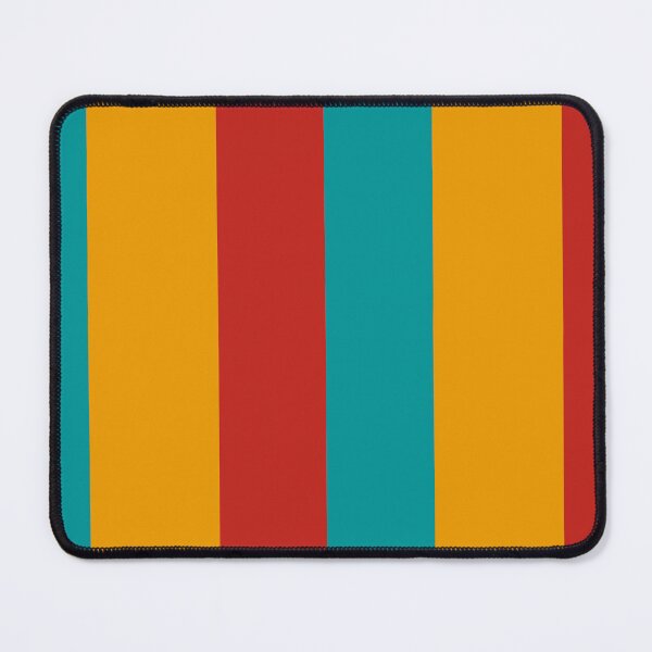 Item preview, Large stripes in turquoise, yellow and red designed and sold by StefanStudioArt.