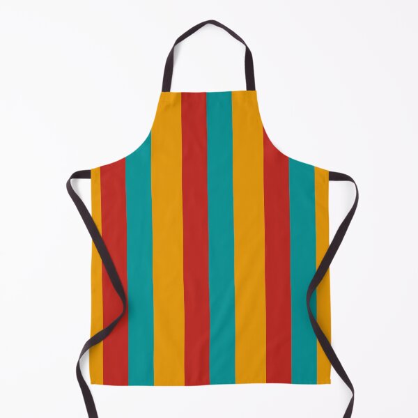 Item preview, Large stripes in turquoise, yellow and red designed and sold by StefanStudioArt.