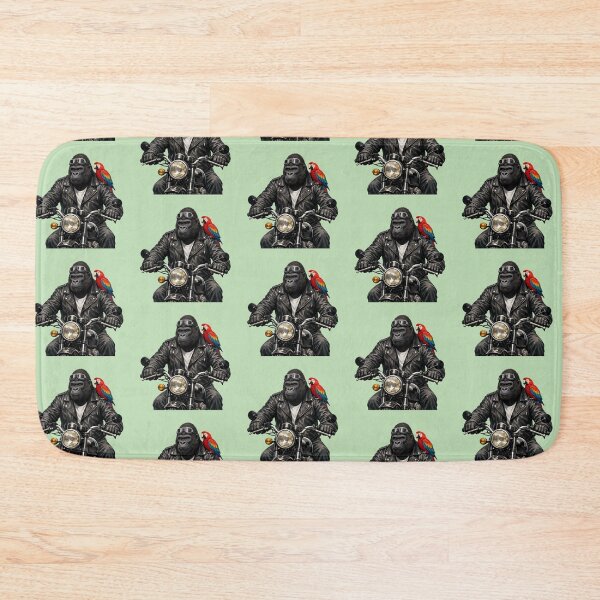Item preview, Biker Gorilla with Parrot – Funny Animal Art designed and sold by Dogandesighn.