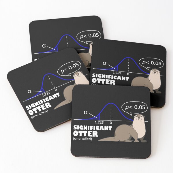 Item preview, Statistical joke - the one tailed significant otter designed and sold by Groenendijk.