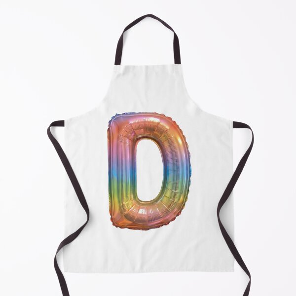 Item preview, Iridescent Balloon Letter D Monogram designed and sold by GymTanLaundry.